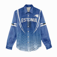 Custom Estonia Football Women Casual Shirt Come One Kalevipojad