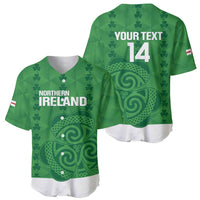 Custom Northern Ireland Baseball Jersey Go Green and White Army
