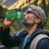 Custom Northern Ireland 4 in 1 Can Cooler Tumbler Go Green and White Army