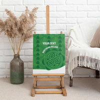 Custom Northern Ireland Canvas Wall Art Go Green and White Army