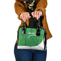 Custom Northern Ireland Shoulder Handbag Go Green and White Army