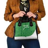 Custom Northern Ireland Shoulder Handbag Go Green and White Army