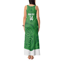 Custom Northern Ireland Tank Maxi Dress Go Green and White Army