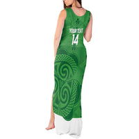 Custom Northern Ireland Tank Maxi Dress Go Green and White Army