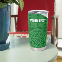 Custom Northern Ireland Tumbler Cup Go Green and White Army