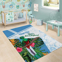 Custom Guatemala Football Area Rug Vamos Los Chapines!