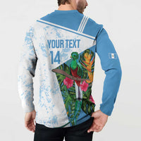 Custom Guatemala Football Button Sweatshirt Vamos Los Chapines! LT14