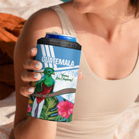 Custom Guatemala Football 4 in 1 Can Cooler Tumbler Vamos Los Chapines! LT14