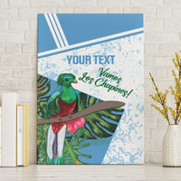 Custom Guatemala Football Canvas Wall Art Vamos Los Chapines!