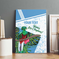 Custom Guatemala Football Canvas Wall Art Vamos Los Chapines!