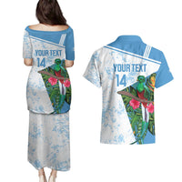 Custom Guatemala Football Couples Matching Puletasi and Hawaiian Shirt Vamos Los Chapines! LT14