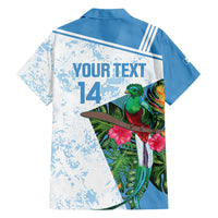 Custom Guatemala Football Family Matching Long Sleeve Bodycon Dress and Hawaiian Shirt Vamos Los Chapines! LT14