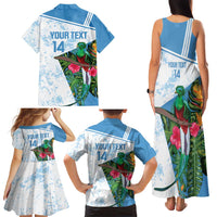Custom Guatemala Football Family Matching Tank Maxi Dress and Hawaiian Shirt Vamos Los Chapines! LT14