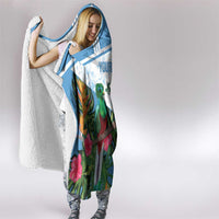 Custom Guatemala Football Hooded Blanket Vamos Los Chapines!