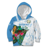 Custom Guatemala Football Kid Hoodie Vamos Los Chapines! LT14