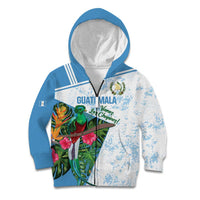 Custom Guatemala Football Kid Hoodie Vamos Los Chapines! LT14