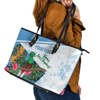 Custom Guatemala Football Leather Tote Bag Vamos Los Chapines!