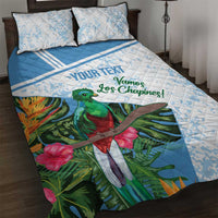 Custom Guatemala Football Quilt Bed Set Vamos Los Chapines!