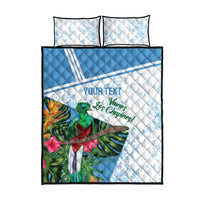 Custom Guatemala Football Quilt Bed Set Vamos Los Chapines!