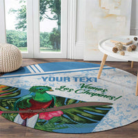 Custom Guatemala Football Round Carpet Vamos Los Chapines!