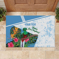 Custom Guatemala Football Rubber Doormat Vamos Los Chapines!