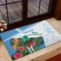 Custom Guatemala Football Rubber Doormat Vamos Los Chapines!