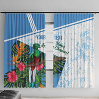 Custom Guatemala Football Window Curtain Vamos Los Chapines!