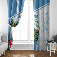 Custom Guatemala Football Window Curtain Vamos Los Chapines!