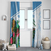 Custom Guatemala Football Window Curtain Vamos Los Chapines!