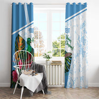 Custom Guatemala Football Window Curtain Vamos Los Chapines!