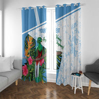 Custom Guatemala Football Window Curtain Vamos Los Chapines!