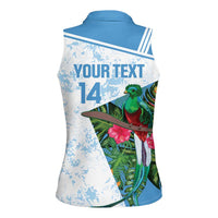 Custom Guatemala Football Women Sleeveless Polo Shirt Vamos Los Chapines! LT14