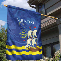 Custom Curacao Football Garden Flag La Familia Azul