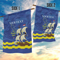 Custom Curacao Football Garden Flag La Familia Azul