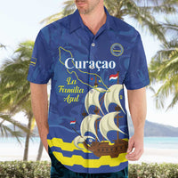 Custom Curacao Football Hawaiian Shirt La Familia Azul
