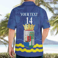 Custom Curacao Football Hawaiian Shirt La Familia Azul