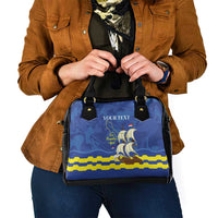 Custom Curacao Football Shoulder Handbag La Familia Azul