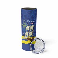 Custom Curacao Football Skinny Tumbler La Familia Azul