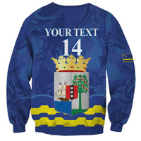 Custom Curacao Football Sweatshirt La Familia Azul