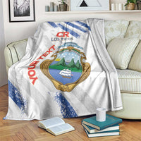 Custom Costa Rica Football Blanket Go Champions Los Ticos