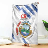 Custom Costa Rica Football Blanket Go Champions Los Ticos