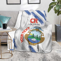 Custom Costa Rica Football Blanket Go Champions Los Ticos