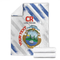 Custom Costa Rica Football Blanket Go Champions Los Ticos