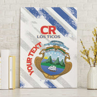 Custom Costa Rica Football Canvas Wall Art Go Champions Los Ticos