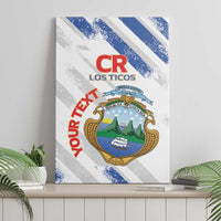 Custom Costa Rica Football Canvas Wall Art Go Champions Los Ticos