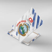 Custom Costa Rica Football Canvas Wall Art Go Champions Los Ticos