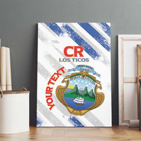 Custom Costa Rica Football Canvas Wall Art Go Champions Los Ticos