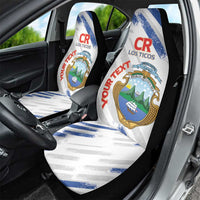 Custom Costa Rica Football Car Seat Cover Go Champions Los Ticos
