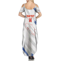 Custom Costa Rica Football Family Matching Summer Maxi Dress and Hawaiian Shirt Go Champions Los Ticos