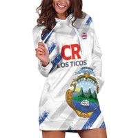 Custom Costa Rica Football Hoodie Dress Go Champions Los Ticos